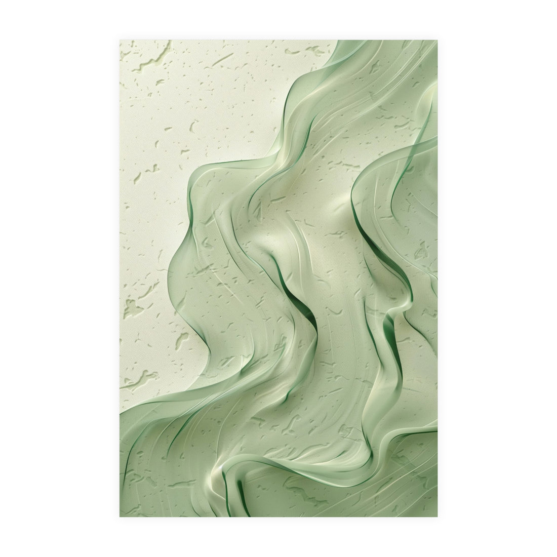 Pastel Mint Leaf Poster