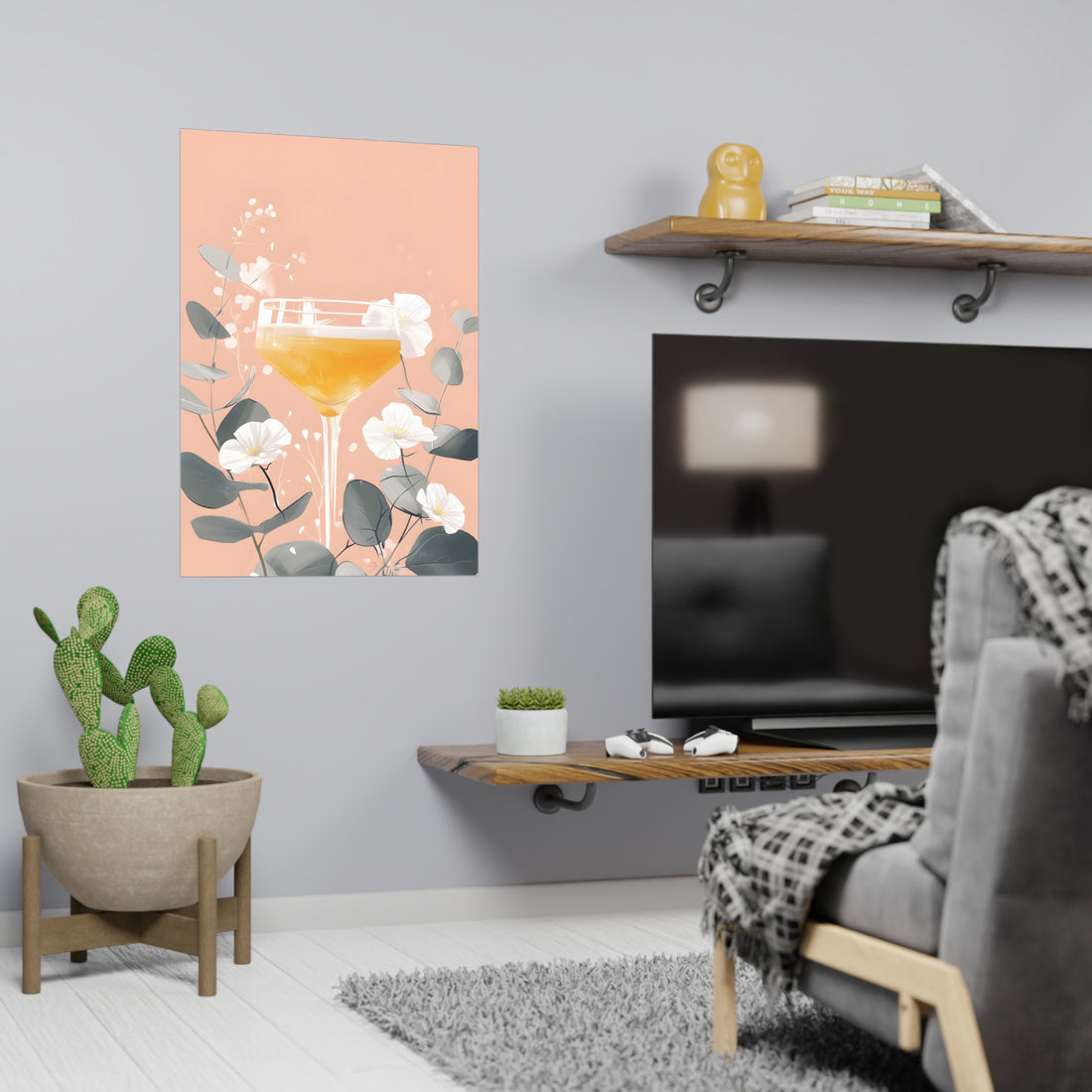 Floral Cocktail Poster