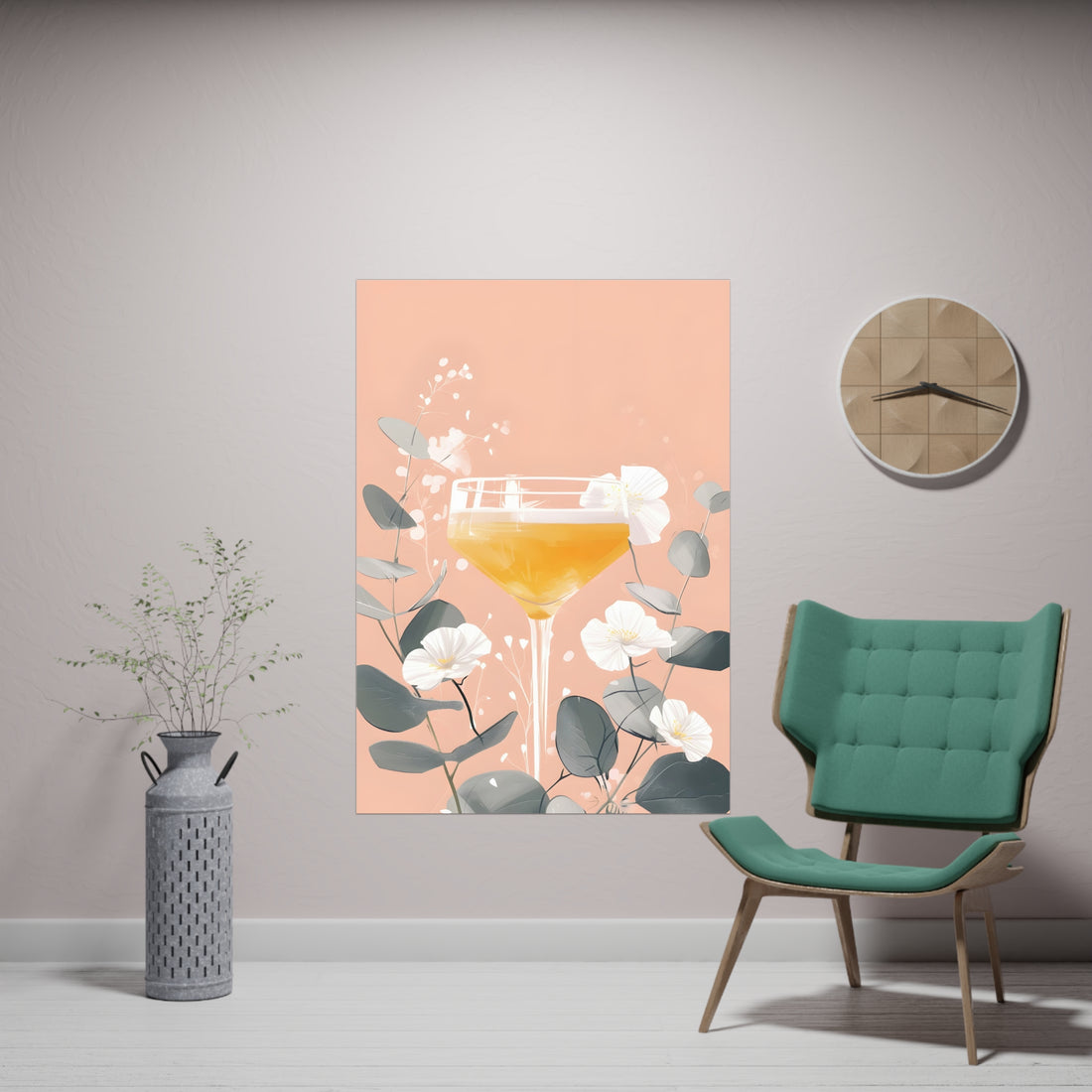 Floral Cocktail Poster