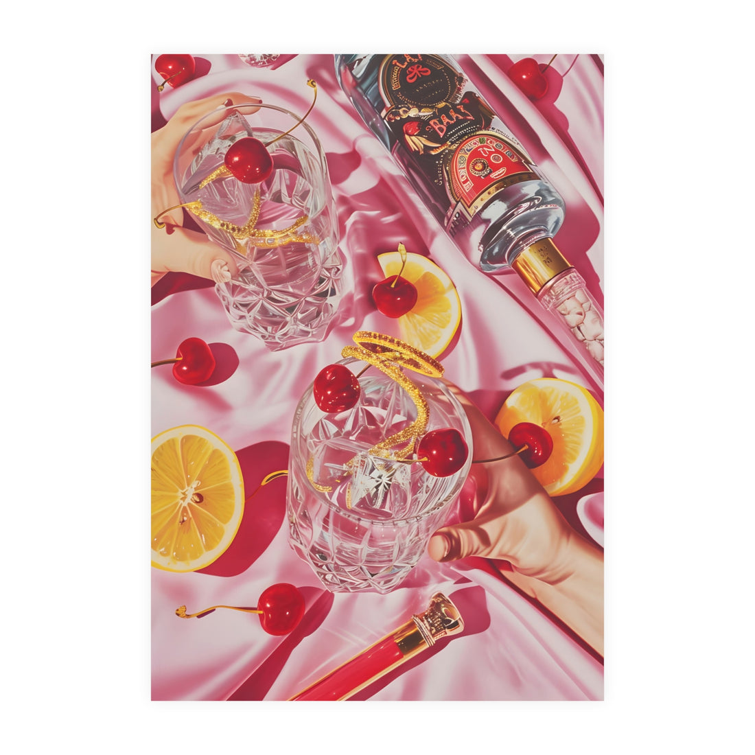 Cherry Cocktail Poster