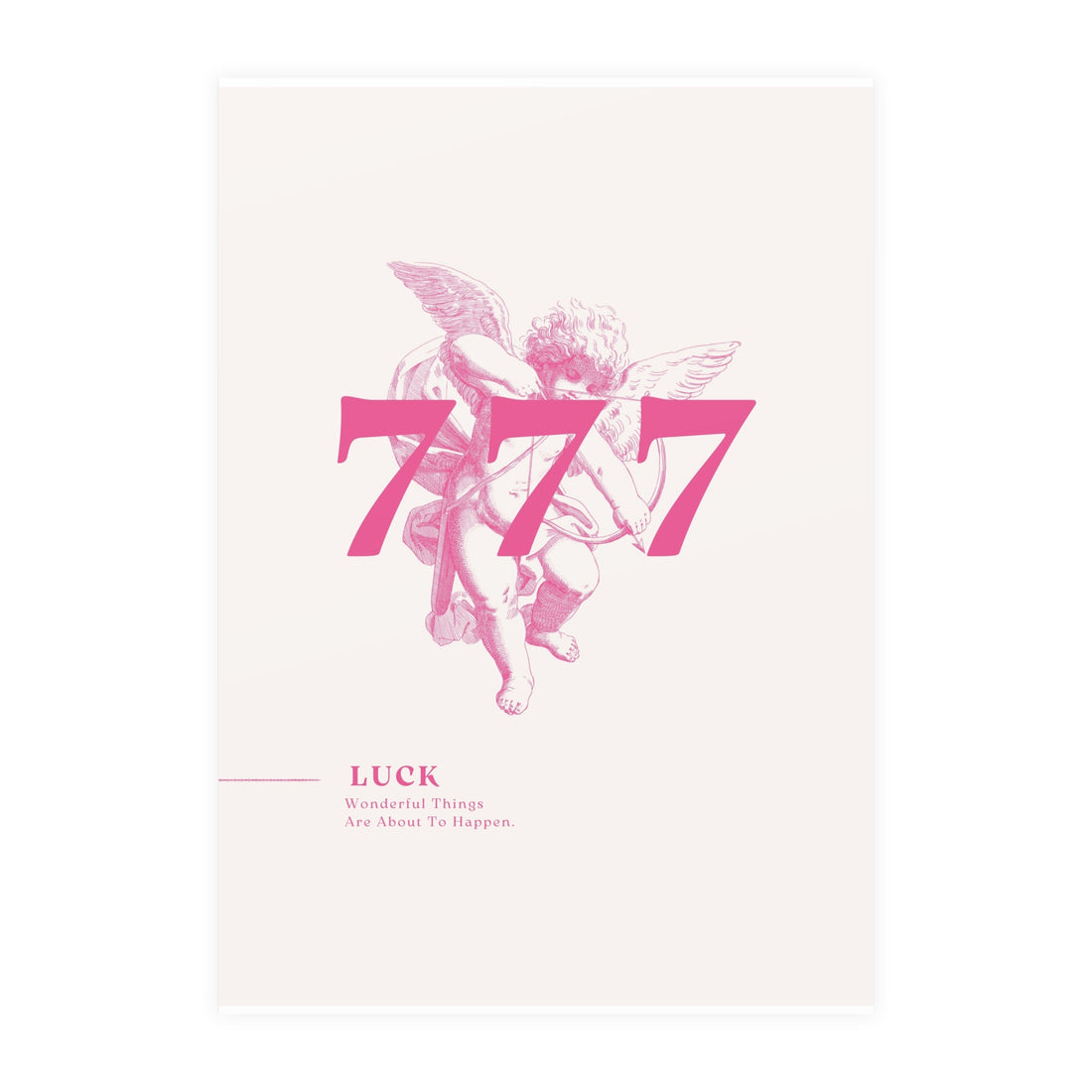 777 Pink Poster