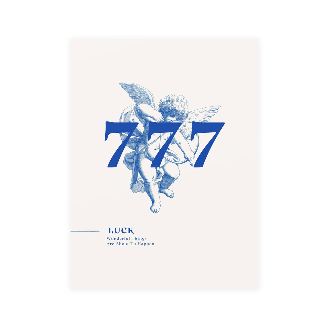 777 Blue Poster