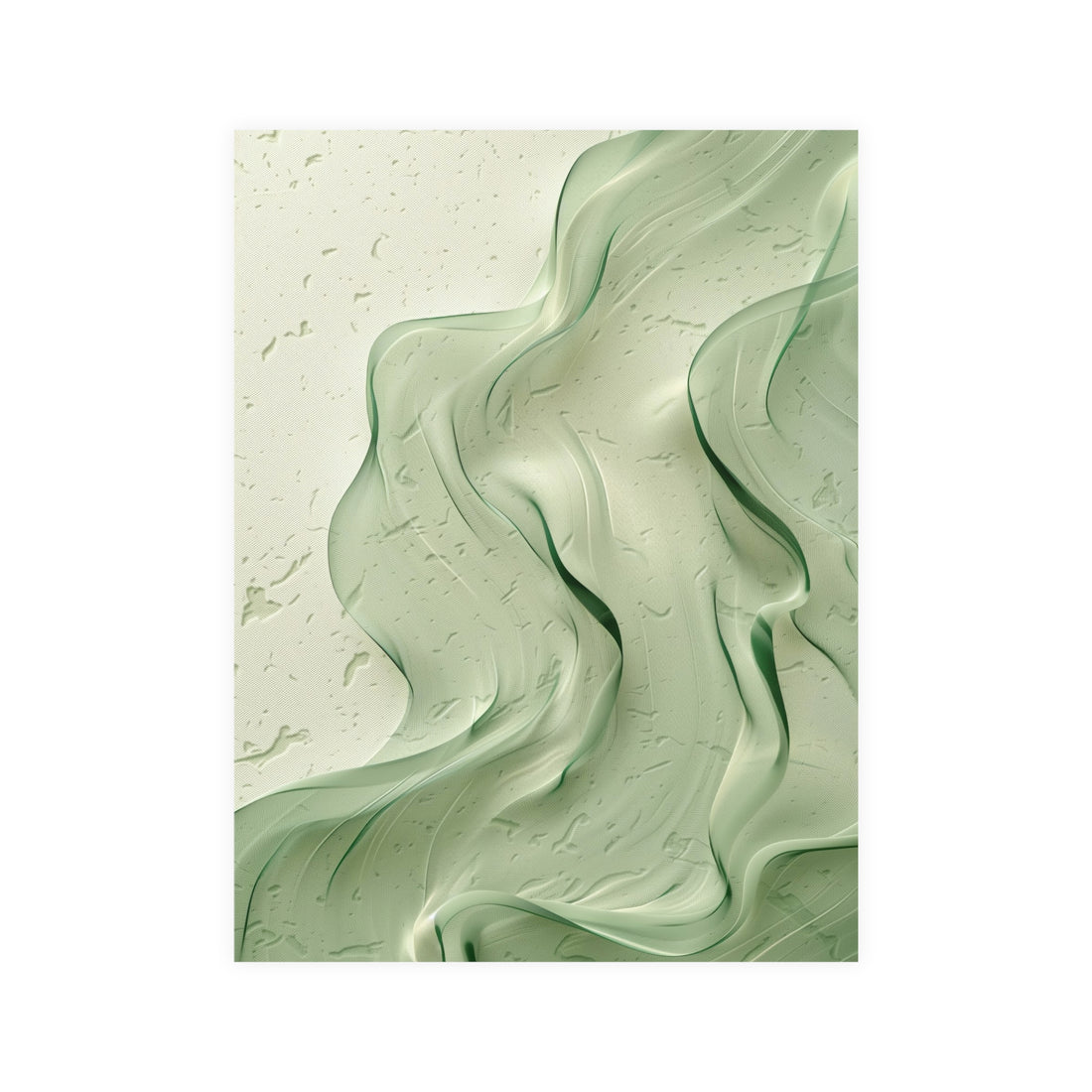 Pastel Mint Leaf Poster