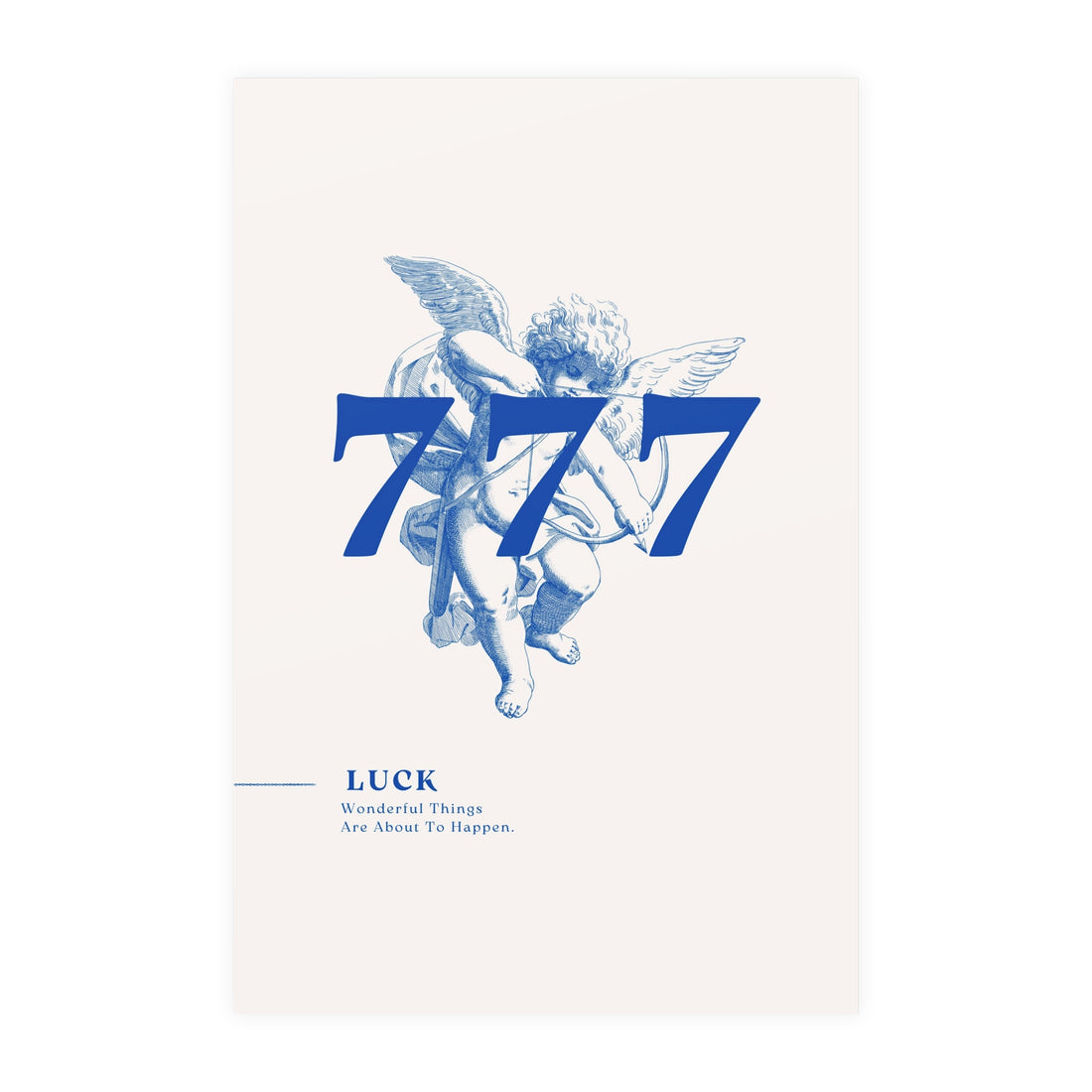 777 Blue Poster