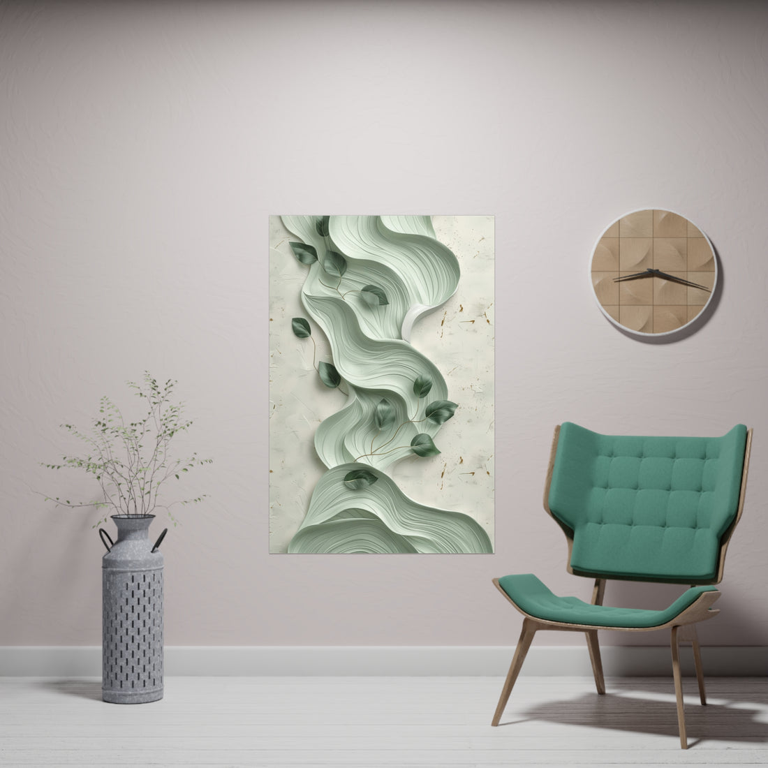 Abstract Waves No4 Poster