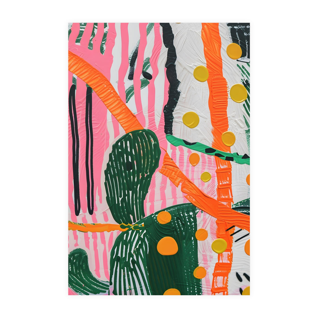 Abstract Cactus Poster