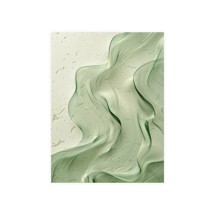 Pastel Mint Leaf Poster