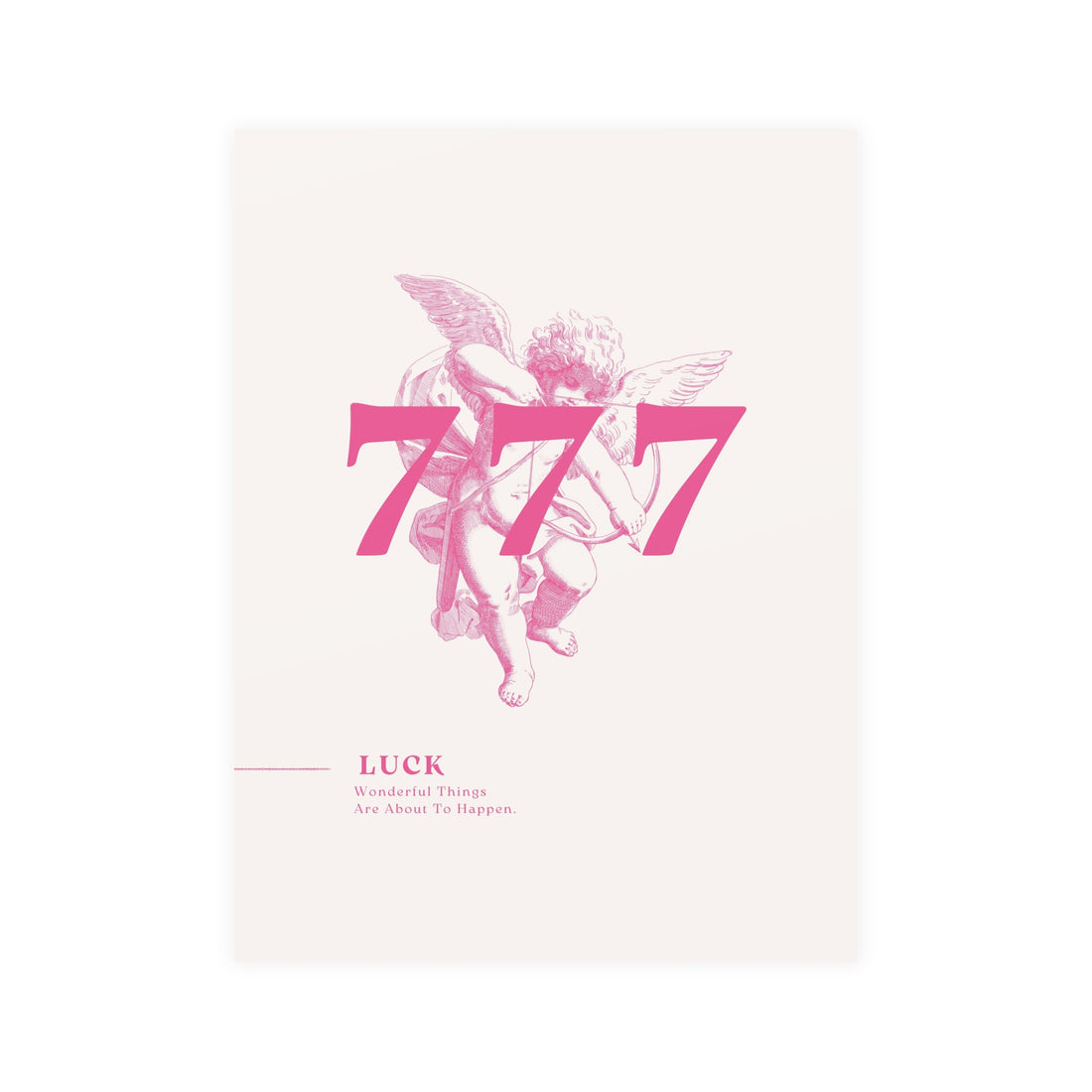 777 Pink Poster