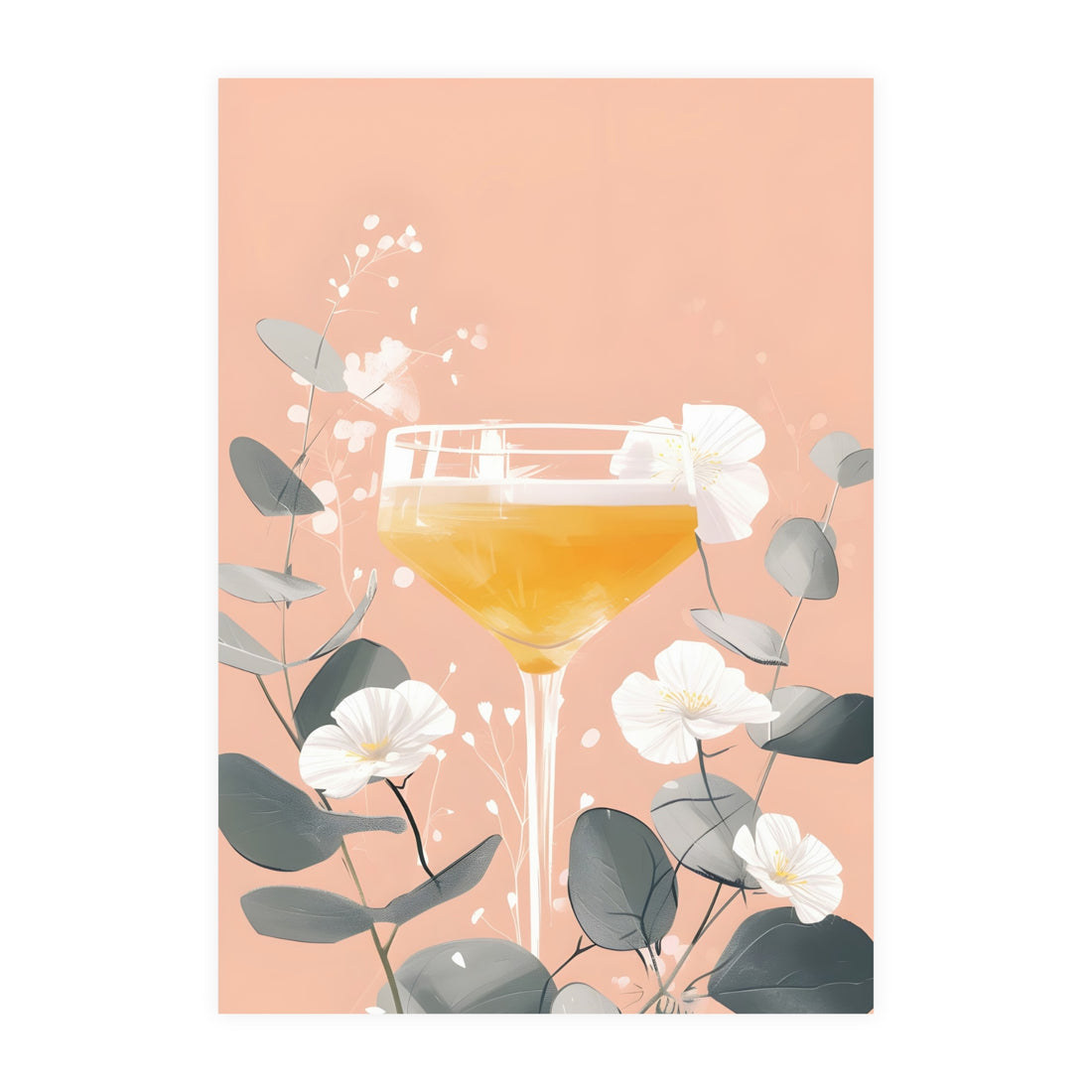 Floral Cocktail Poster