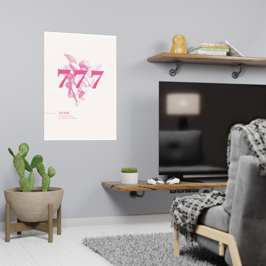 777 Pink Poster