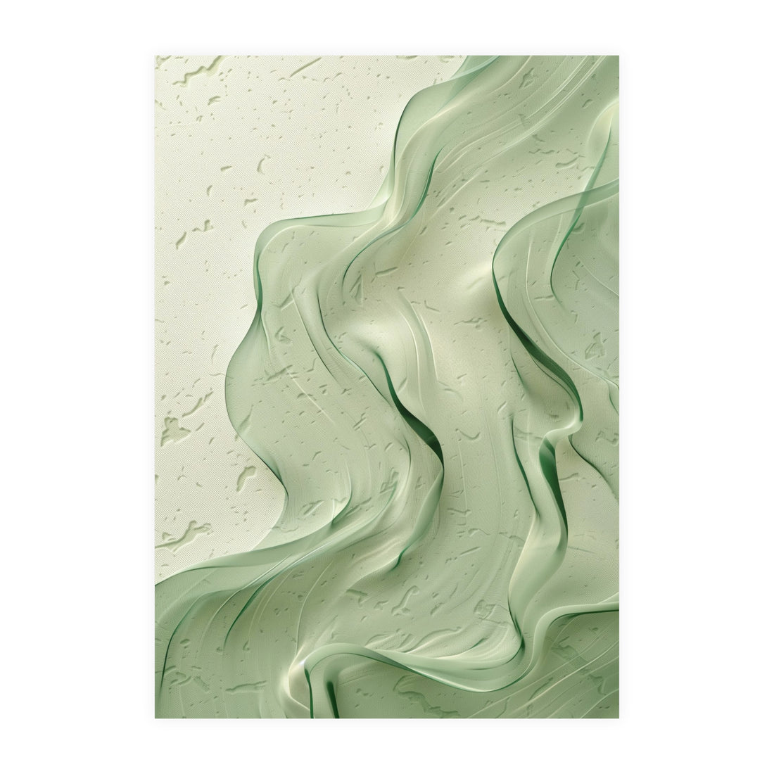 Pastel Mint Leaf Poster